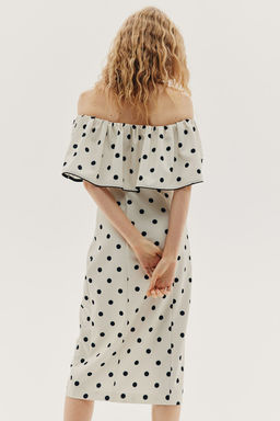 Vestido off-the-shoulder - H&m фото 5