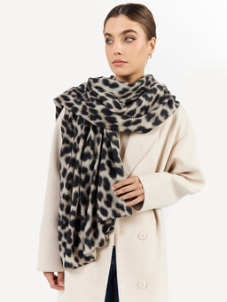 Большой, мягкий, тонкий и очень нежный двусторонний палантин с рисунком - Tantino фото 5