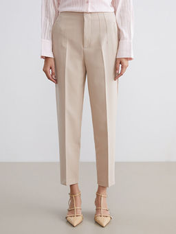 Dar Fit Pileli Kad?n Pantolon