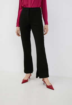 Черные брюки с разрезами