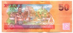 Банкнота 50 долларов 2012 года Фиджи