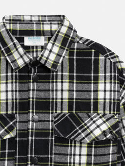 ACOOLA / Куртка детская для мальчиков Alvaru черно-белая клетка фото 5