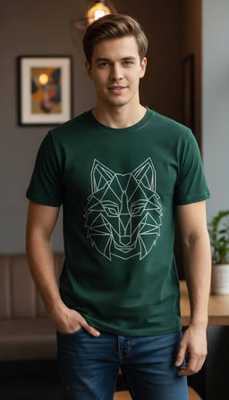 KM1882 Футболка (хлопок) ИЗУМРУДНЫЙ