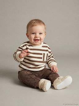 G???s Cepli Erkek Bebek Sweatshirt ve E?ofman Alt?