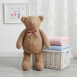 Подушка декоративная арт.4692-10 Медведь ТЕД хлопок беж