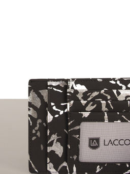 LACCOMA кредитница LA-6888-черный-серебристый натуральная кожа  фото 3