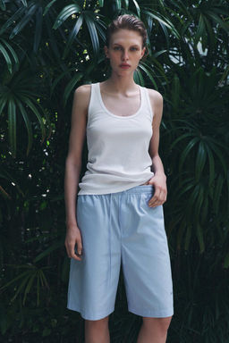 COTTON PYJAMA BERMUDA SHORTS - Zara фото 2
