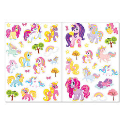 Книги с наклейками многоразовыми Для девочек, набор 2 шт.