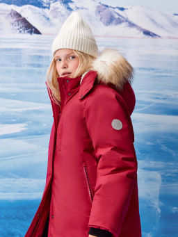 ACOOLA / Пальто детское для девочек Ida фуксия  фото 11