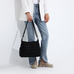 Сумка-мешок на молнии цвет чёрный - Simaland фото 7