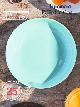 Блюдо для подачи ФРЕНДС ТАЙМ ТЮРКУАЗ бирюзовый 25см ПЛОВ арт.P6386 /Люминарк/ - Luminarc фото 4