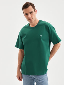 Футболка мужская MINAKU: One Most Brand, зелёная, р-р 42-44