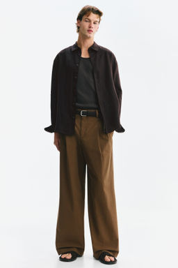 Camisa de lino Relaxed Fit - H&m фото 10