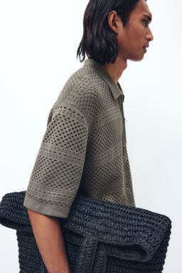 Polo en punto calado Relaxed Fit - H&m фото 5