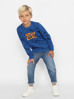 CRB wear / CWKB 63674-42-384 Джемпер для мальчика,синий/Ex.Cherubino