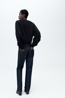 KNITTED SWEATER WITH BALL DETAIL - Zara фото 7