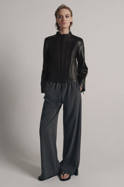 CHAQUETA PIEL 100% ZW COLLECTION LIMITED EDITION / Marr?n oscuro - Zara фото 10