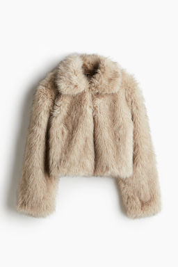 Cropped fluffy jacket - H&m фото 9