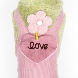 Комбинезон Love, размер S (ДС 25 см, ОГ 35 см, ОШ 25 см), зелёный/розовый - Simaland фото 5