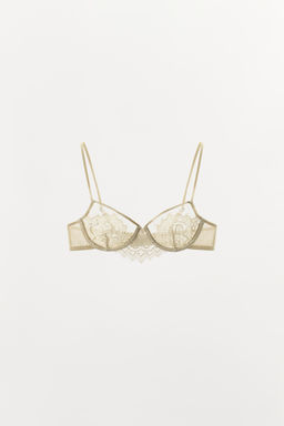 BRALETTE AROS ENCAJE / Crudo - Zara фото 4
