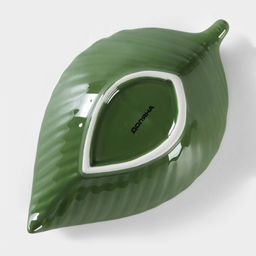 Салатник Доляна «Лист», 170 мл, 18×10.5 см, зелёный