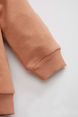 Тонкий базовый кардиган с капюшоном для маленьких девочек - Defacto фото 3