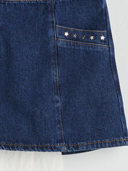 K?lotlu ?orapl? K?z ?ocuk Jean Etek