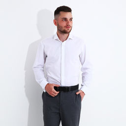 Ремень мужской, ширина 4 см, винт, пряжка металл, цвет чёрный - Simaland фото 3