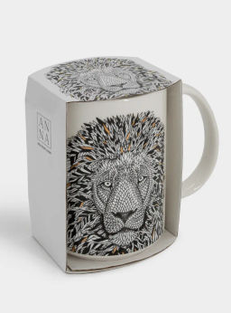 Кружка, 500 мл, фарфор N, белая, Лев, Wild - Anna lafarg фото 8