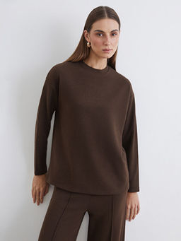 Bisiklet Yaka Oversize Kad?n Ti??rt