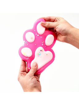 Сквиш антистресс - игрушка «Кошачья лапка», с блёстками, МИКС