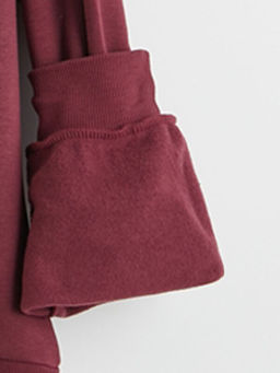 Bisiklet Yaka Bask?l? K?z ?ocuk Kal?n Sweatshirt