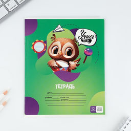 Тетрадь 12 листов в частую косую линейку Учись на 5+, обложка мелованный картон, блок №1, 5 видов МИКС - Artfox study фото 19