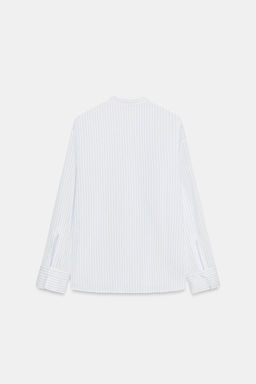 CAMISA PECHERA ZW COLLECTION / Blanco / Marino - Zara фото 4