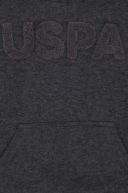 _ocuk Siyah Basic Kap__onlu Sweatshirt