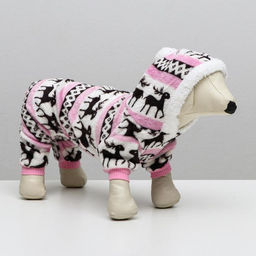 Комбинезон Олени с капюшоном, размер XXL (ДС 45 см, ОГ 55 см, ОШ 45 см), розовый - Simaland фото 16