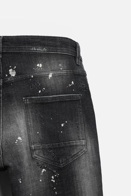 RIPPED SKINNY JEANS WITH PAINT SPLATTER - Zara фото 17