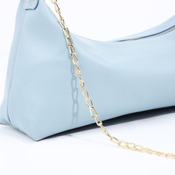 Сумка-багет на молнии, цвет голубой - Simaland фото 4