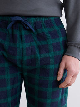 Standart Kal?p Ekose Erkek Pijama Alt