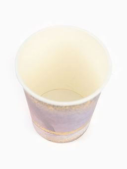 Посуда одноразовая бумажная на 12 персон, 22 предмета, мрамор розовый