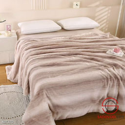 Плед на кровать из норковой нити