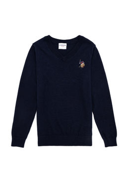 U. S. Polo Assn Темно-синий трикотажный свитер с круглым вырезом для мальчика - U.s. polo assn фото 4