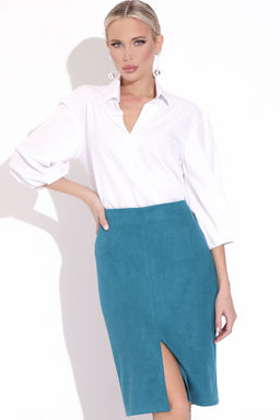 Юбка Лима (вельвет бирюза)
