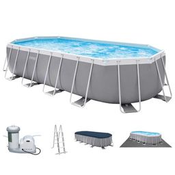 -18% Бассейн на опорах 610х305х122см (фильтр-насос 5,6 м3/ч, лестница, подстилка, тент), INTEX  фото 2