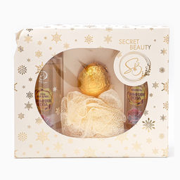 УЦЕНКА Новогодний подарочный набор косметики Вера в чудеса, с ароматом розы и корицы. Золотая серия - SB BEAUTY фото 2