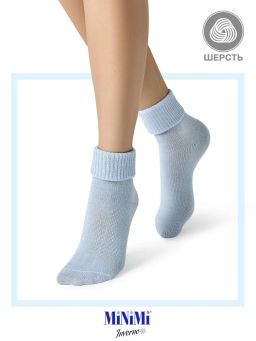 MINI INVERNO 3301 носки жен. 26% Шерсть, 62% Акрил, 10% Полиамид, 2% Эластан - azzurro - Minimi фото 4