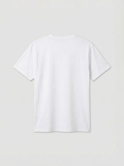 Bisiklet Yaka Bask?l? Erkek ?ocuk Ti??rt