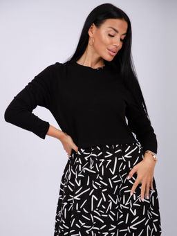 Платье Жаклин, вискоза/кулирка (М) - Малина фото 8