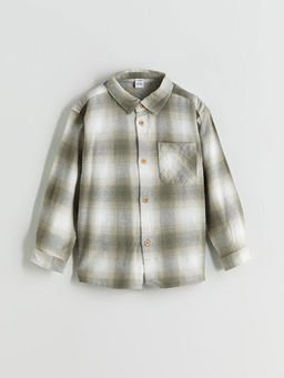 Uzun Kollu Ekose Erkek ?ocuk G?mlek