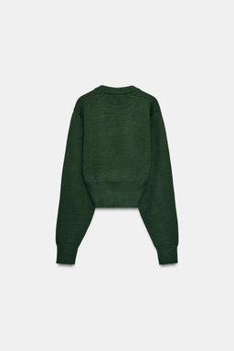 CROPPED PLAIN KNIT JUMPER - Zara фото 4